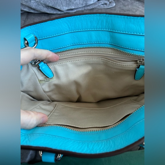 COACH Legacy Tanner perforated bright blue bag - Picture 8 of 11